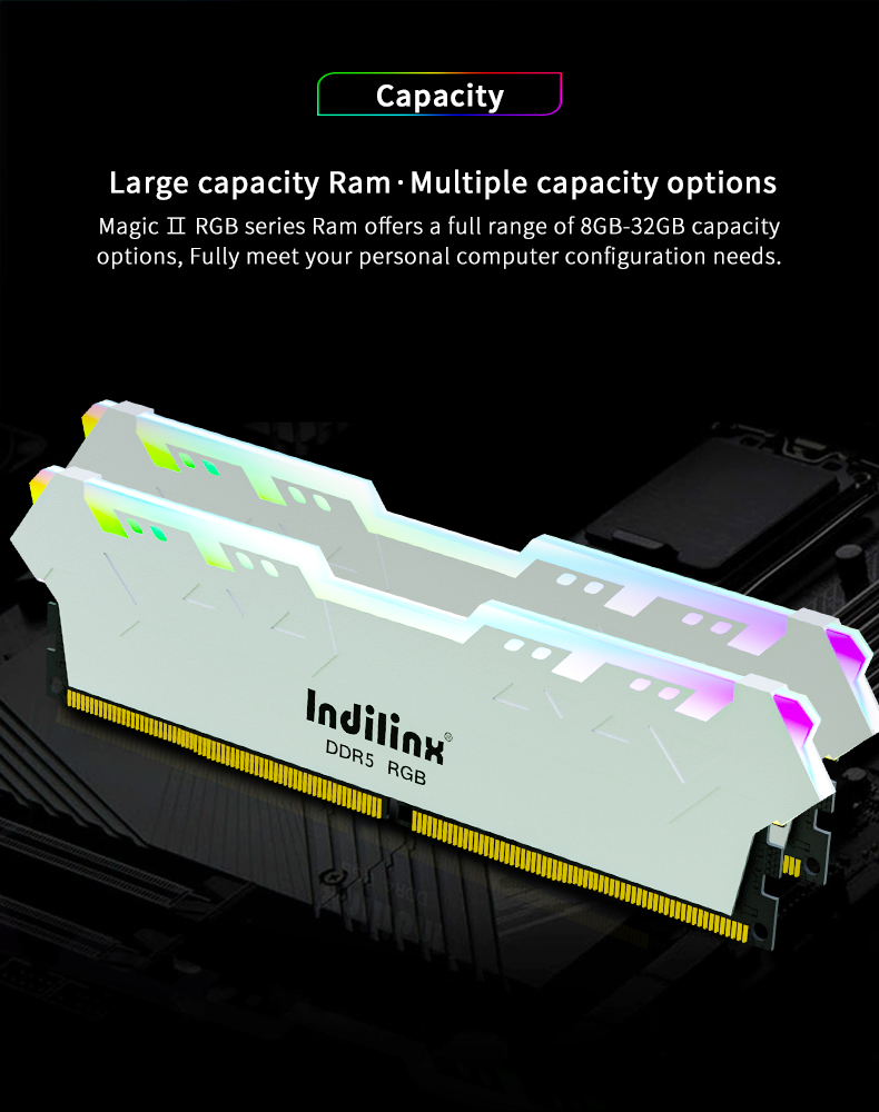 IND GD5P DDR5 Ⅱ UDIMM RAM RGB indilinx