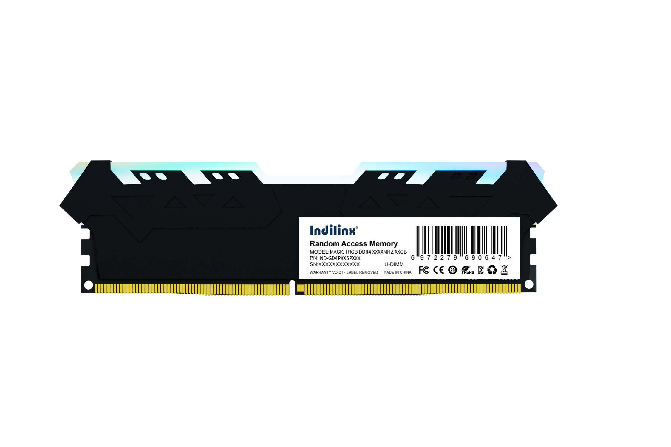 IND-GD4P DDR4ⅠUDIMM RAM RGB - indilinx